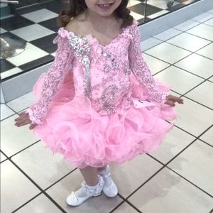 Light pink glitz cupcake dress size 4-6